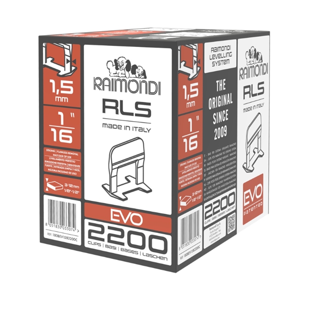 Kasse med 1,5 mm RLS EVO Klips